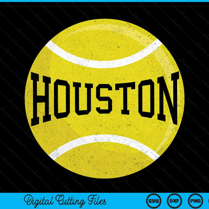 Houston Tennis Fan SVG PNG Digital Cutting Files