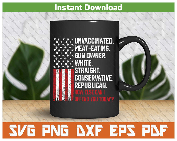 Funny How Else Can I Offend You Today SVG PNG Cutting Files