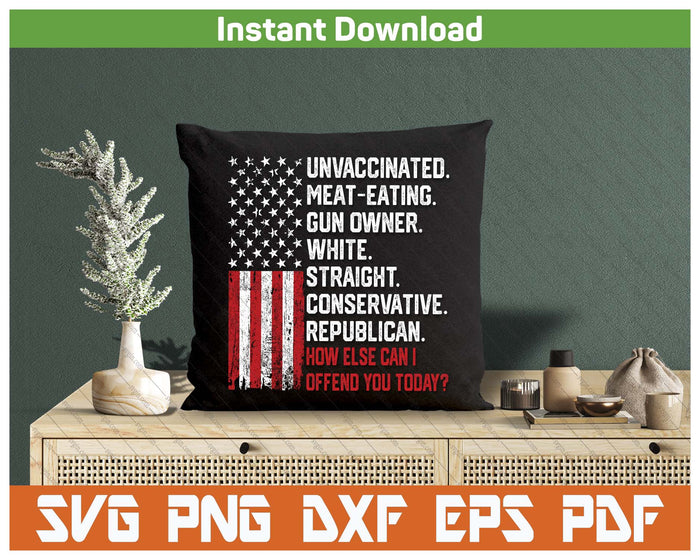 Funny How Else Can I Offend You Today SVG PNG Cutting Files