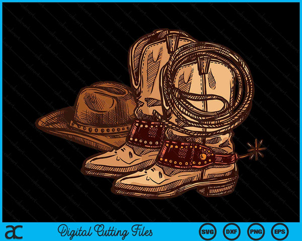 Howdy Cowboy SVG PNG Digital Cutting Files