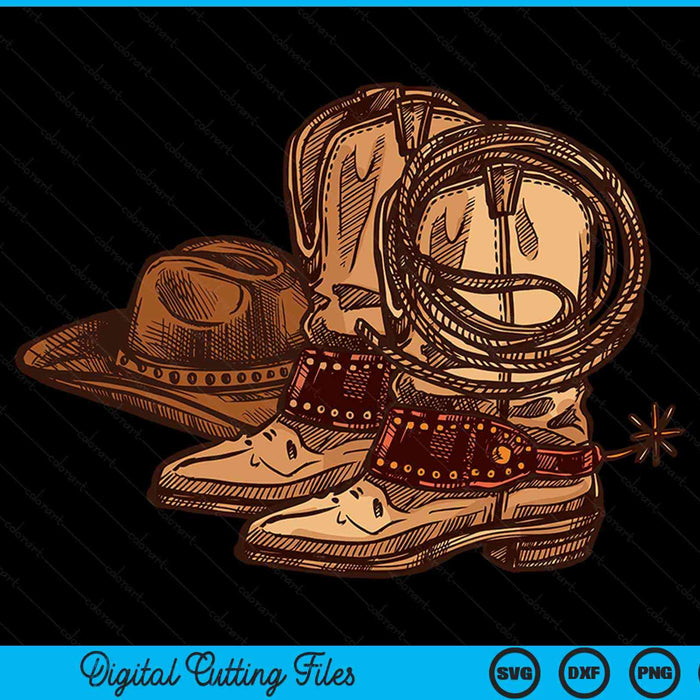Howdy cowboy SVG cut file