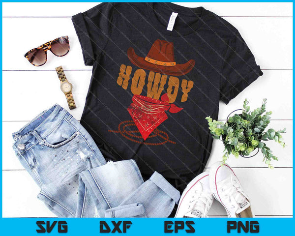 Howdy Cowboy SVG PNG Cutting Printable Files