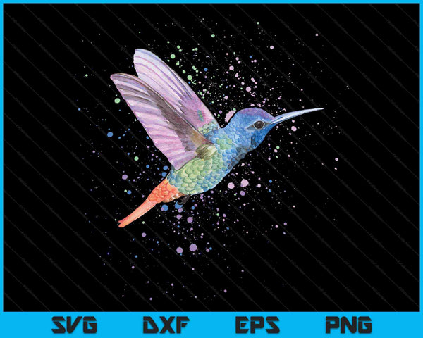 Kolibrie aquarel Art Design SVG PNG digitale snijbestanden