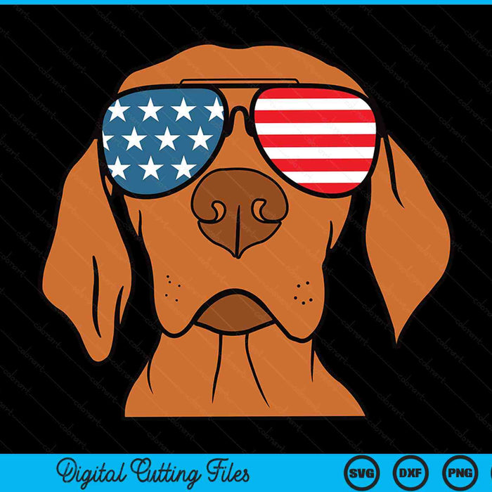 Hungarian vizsla dog 4th of July SVG cut file