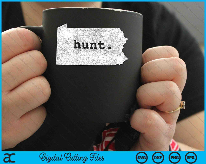 Hunt Pennsylvania Bowhunting State Deer Hunting SVG PNG Digital Cutting Files