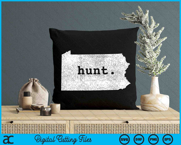 Hunt Pennsylvania Bowhunting State Deer Hunting SVG PNG Digital Cutting Files