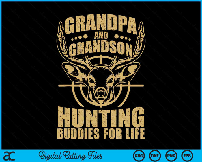 Hunting Buddy Grandpa And Grandson Hunting Buddies SVG PNG Digital Printable Files