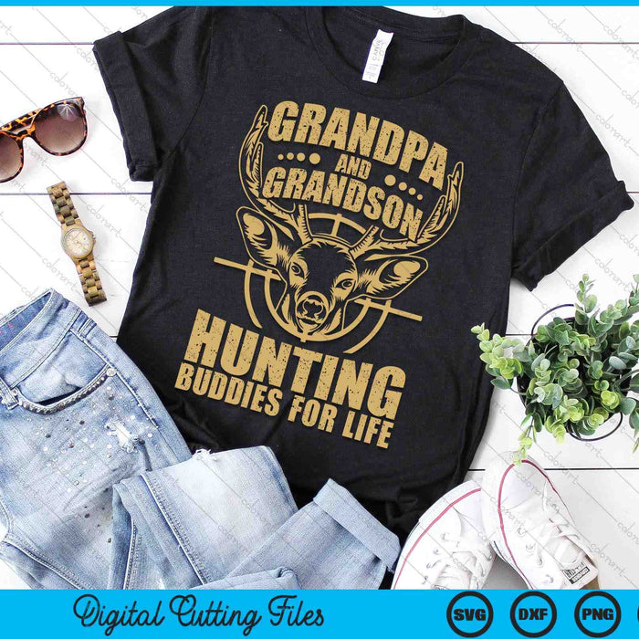 Hunting Buddy Grandpa And Grandson Hunting Buddies SVG PNG Digital Printable Files