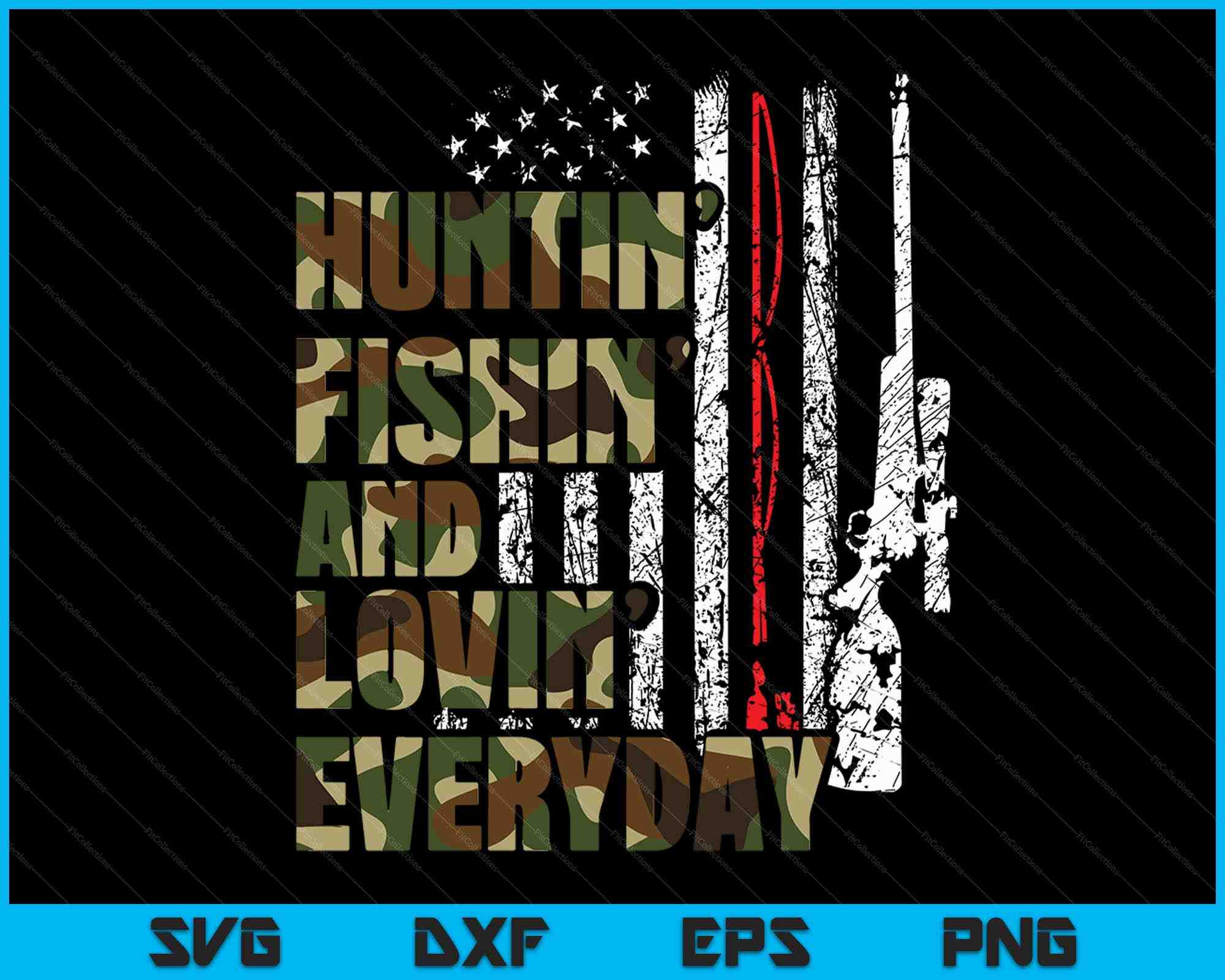 Hunting Fishing Loving Everyday American Deer Hunter Patriot - Hunting  Fishing Loving Everyday - Mug