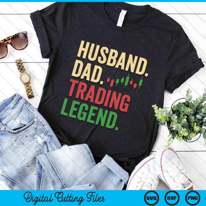 Husband Dad Trading Legend SVG PNG Digital Cutting Files