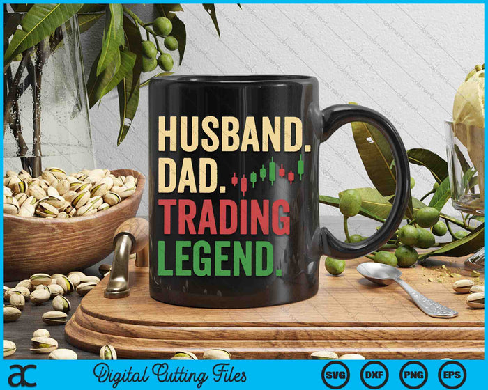 Husband Dad Trading Legend SVG PNG Digital Cutting Files