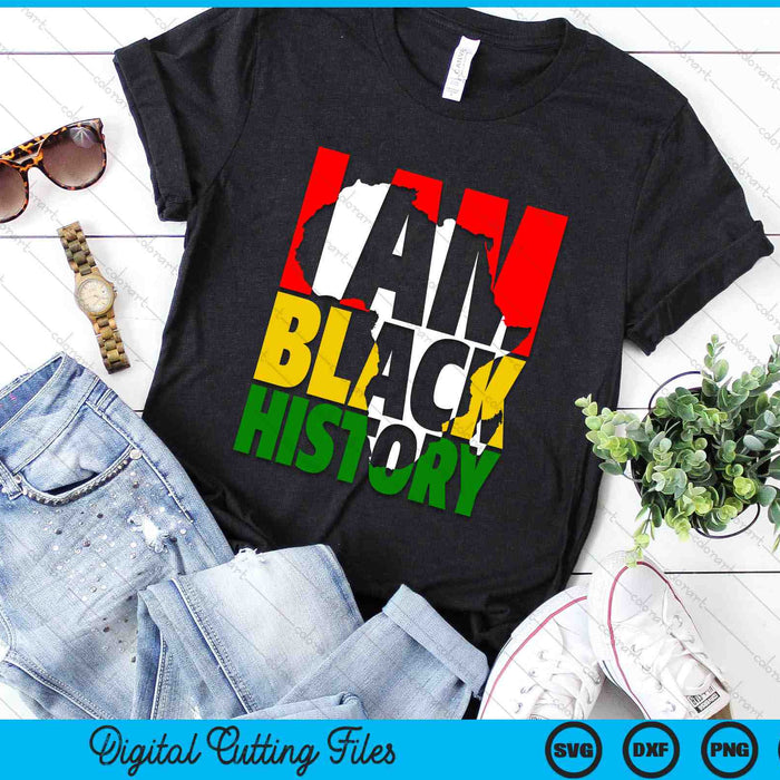 I Am Black History Month African American Pride Celebration SVG PNG Digital Cutting Files