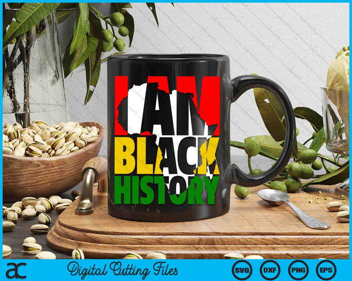 I Am Black History Month African American Pride Celebration SVG PNG Digital Cutting Files