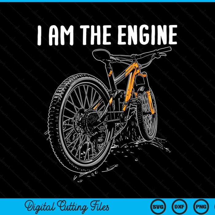 I am the engine bicycle SVG cut file