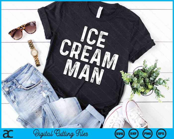 ICE CREAM MAN Party Costume Father's Day Gift SVG PNG Digital Cutting Files