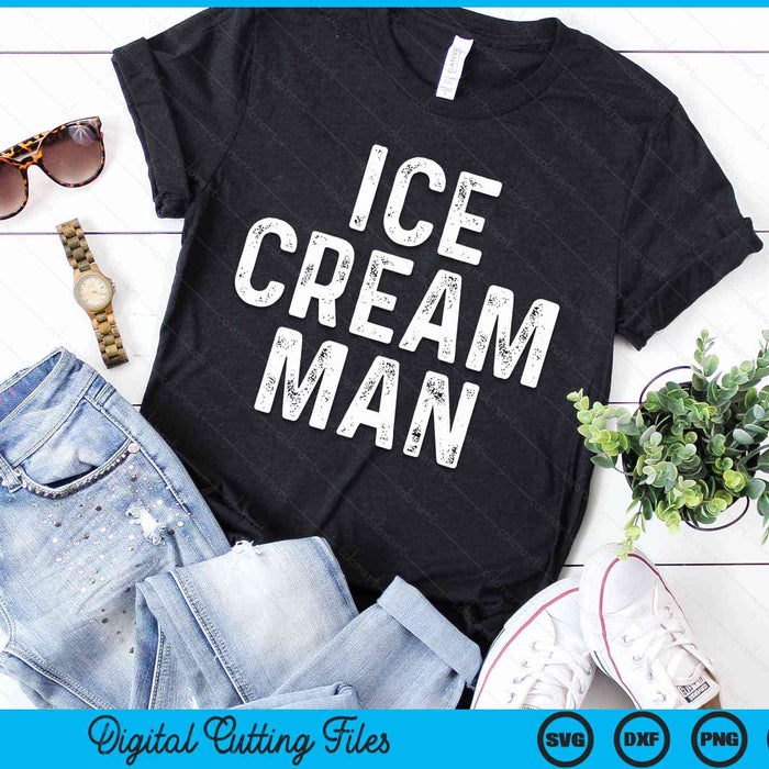 ICE CREAM MAN Party Costume Father's Day Gift SVG PNG Digital Cutting Files