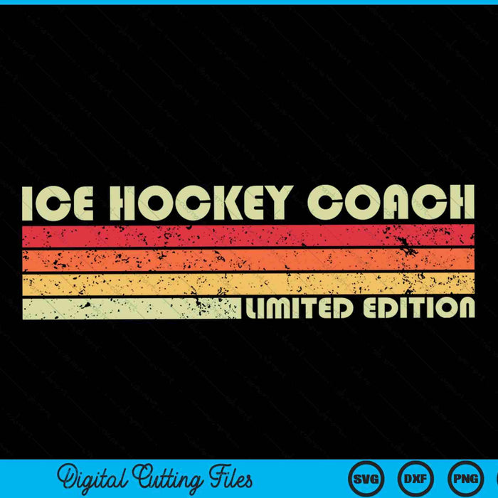 ICE HOCKEY COACH Funny Job Title Profession Birthday Worker SVG PNG Cutting Printable Files