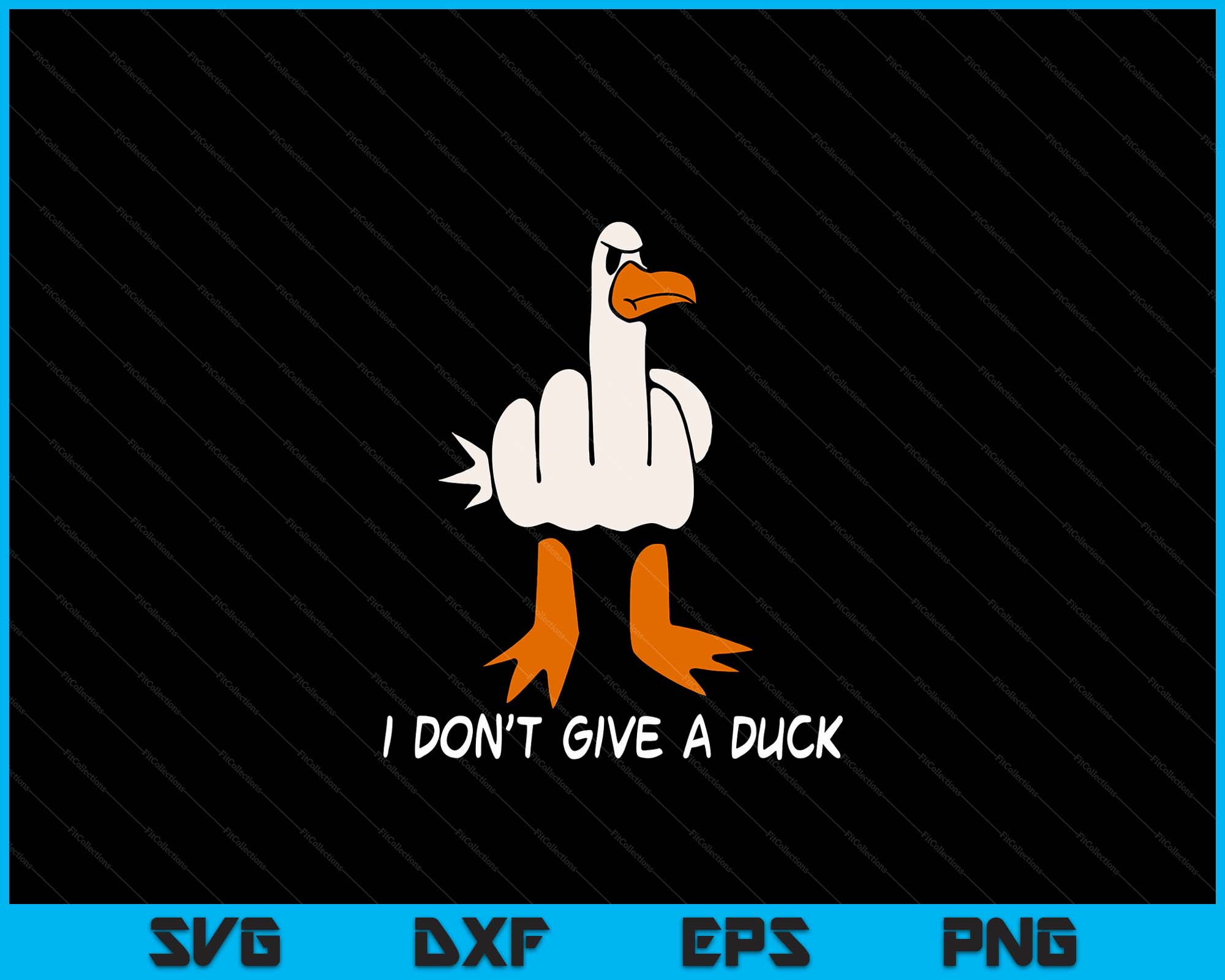 How Rude Svg I Don't Give A Duck Middle Finger Funny Offensive Rude Duck SVG Files ...