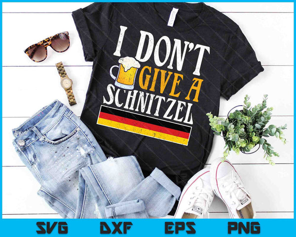 No doy un Schnitzel cerveza alemana Wurst divertido Oktoberfest SVG PNG cortando archivos imprimibles