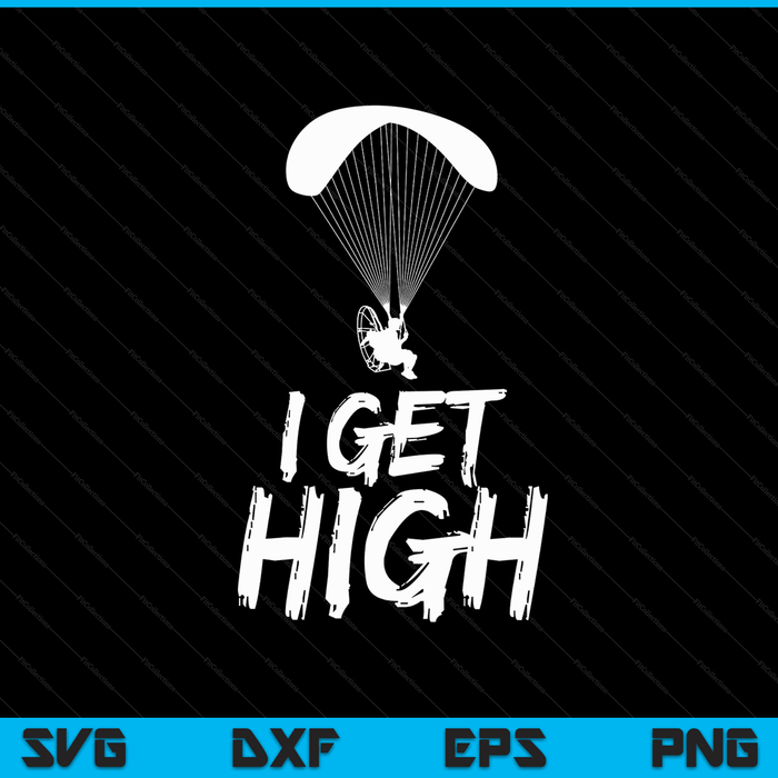 I get high paramotor for a skydiver SVG cut file
