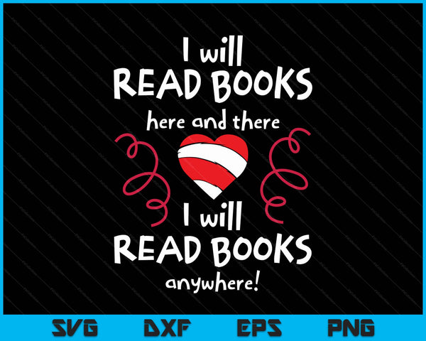 I heart books book lovers read more books readers SVG cut file