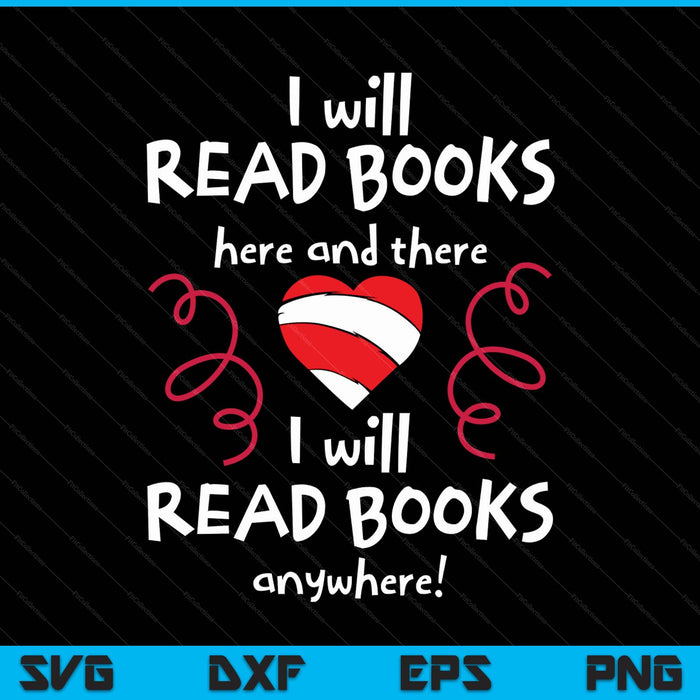 I heart books book lovers read more books readers SVG PNG cut file for Cricut