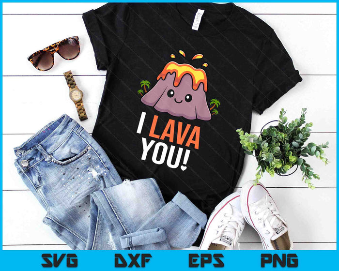 I Lava You Funny Volcano Matching Couples Scientist SVG PNG Digital Printable Files