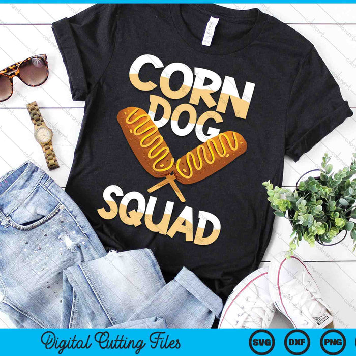 I Love Corndogs Squad SVG PNG Digital Cutting Files