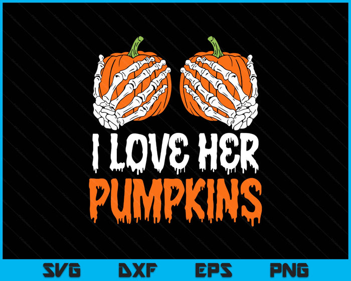 I Love His Broomstick I Love Her Pumpkins Halloween Couples SVG PNG Digital Printable Files