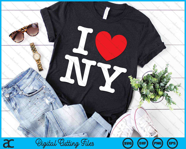 I Love NY SVG PNG Digital Cutting Files