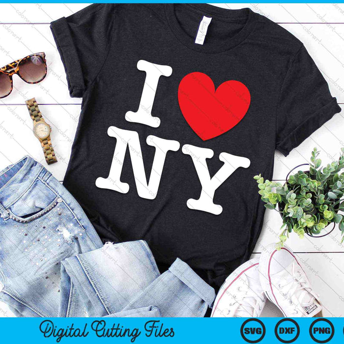 I Love NY SVG PNG Digital Cutting Files