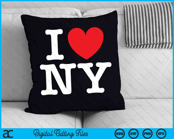 I Love NY SVG PNG Digital Cutting Files