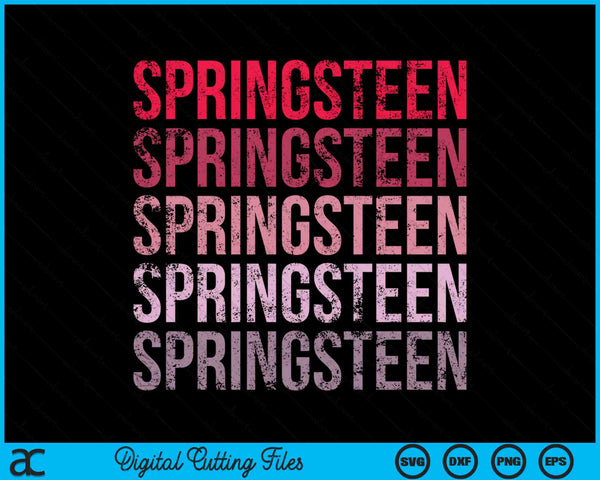 I Love Springsteen First Name Springsteen SVG PNG Digital Cutting Files
