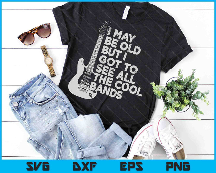 Puede que sea viejo, pero tengo que ver todas las bandas geniales Archivos de corte digital SVG PNG