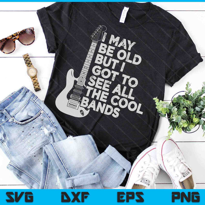 Puede que sea viejo, pero tengo que ver todas las bandas geniales Archivos de corte digital SVG PNG