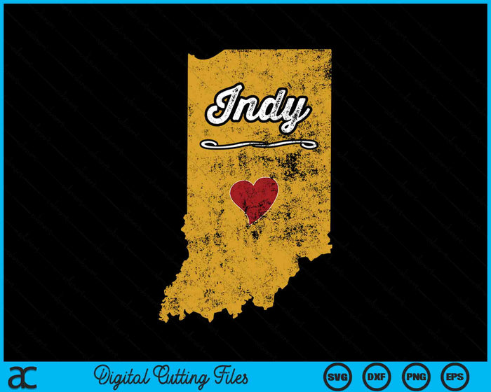 INDY Indianapolis Indiana SVG PNG digitale afdrukbare bestanden