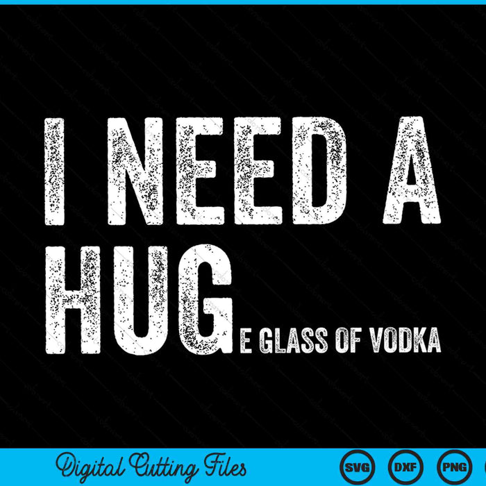 I need a huge glass of vodka SVG cut file