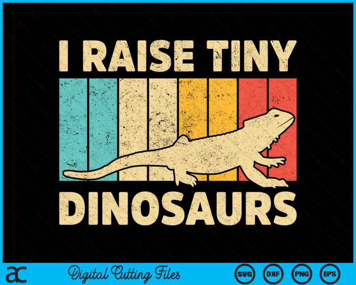 Ik hef kleine dinosaurussen baardagaam SVG PNG digitale afdrukbare bestanden op