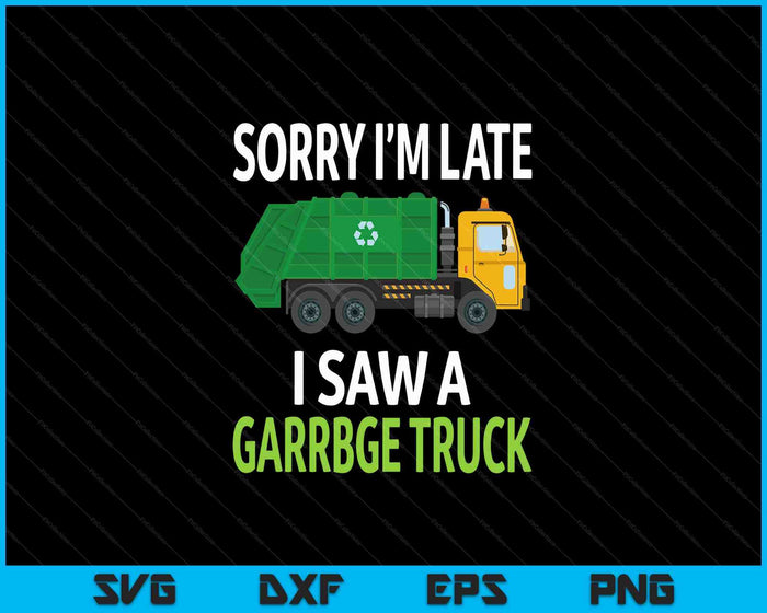 I Saw a Garbage Truck Costume  Recycling Garbage SVG PNG Digital Cutting Files