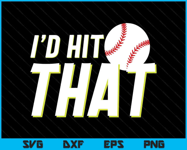 I'd hit that baseball player baseball coach SVG cut file