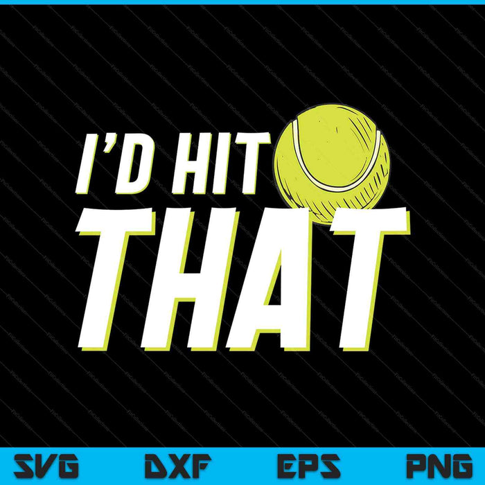 I'd hit that tennis player tennis coach SVG cut file