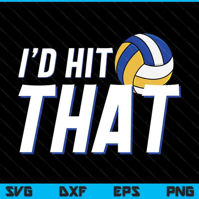I'd hit that volleyball player volleyball coach SVG cut file