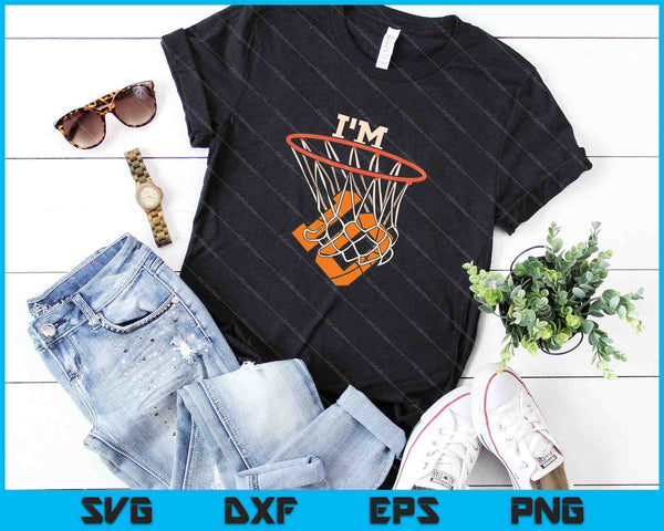 I'm 10 Basketball Theme Birthday Party Celebration SVG PNG Cutting Printable Files - on a t-shirt