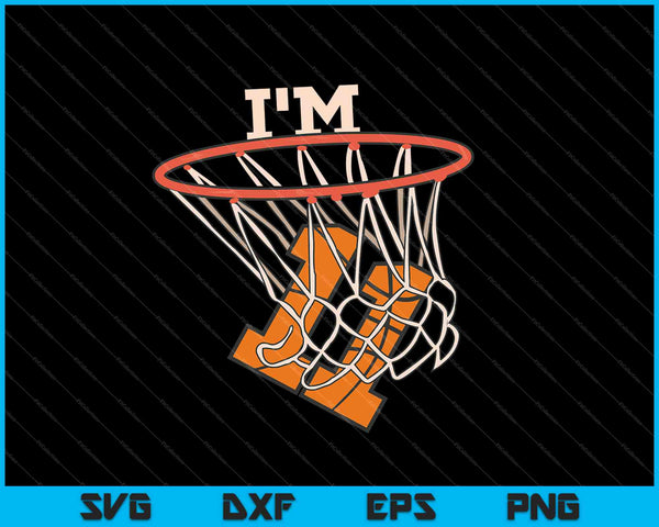 I'm 11 Basketball Theme Birthday Party Celebration SVG PNG Cutting Printable Files