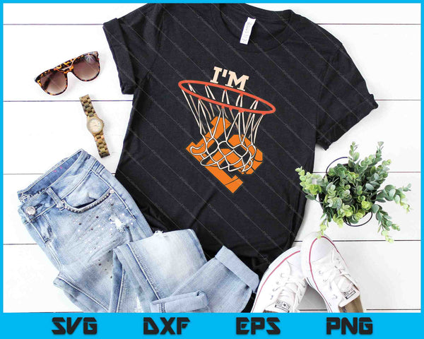 I'm 12 Basketball Theme Birthday Party Celebration SVG PNG Cutting Printable Files - on a t-shirt