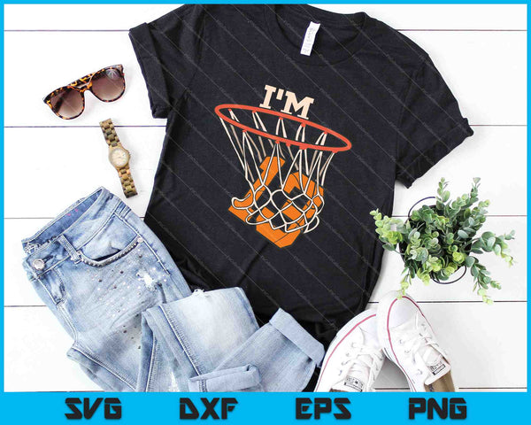 Tengo 13 baloncesto tema fiesta de cumpleaños celebración SVG PNG corte archivos imprimibles - on a t-shirt