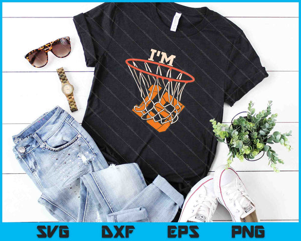 I'm 15 Basketball Theme Birthday Party Celebration SVG PNG Cutting Printable Files - on a t-shirt