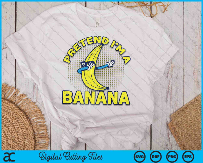 I'm A Banana Halloween Costume Funny Halloween SVG PNG Digital Cutting Files