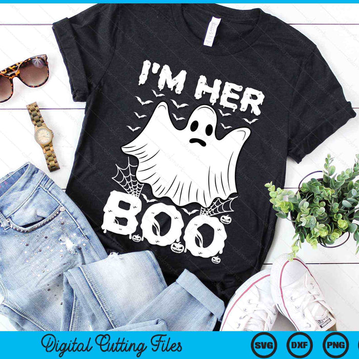 I'm Her Boo Halloween Couples SVG PNG Digital Cutting File