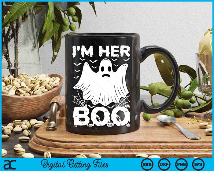 I'm Her Boo Halloween Couples SVG PNG Digital Cutting File